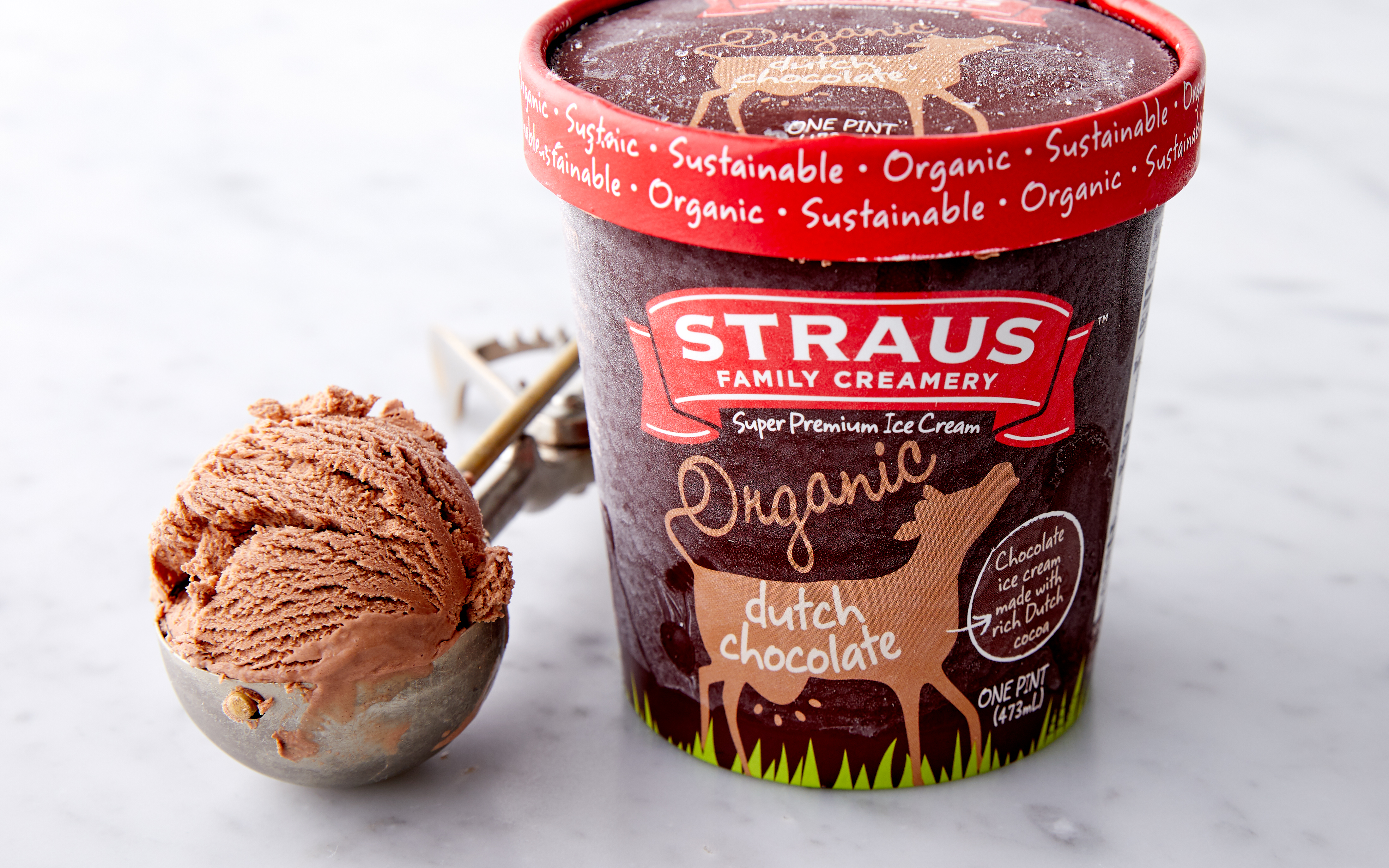 Organic Dutch Chocolate Ice Cream Straus Family Creamery SF Bay